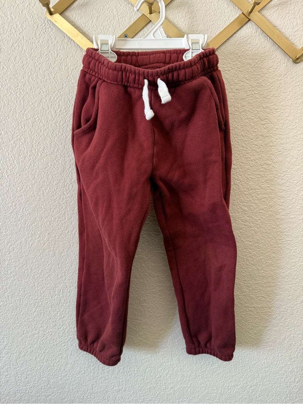 Little Co Maroon Sweatpants